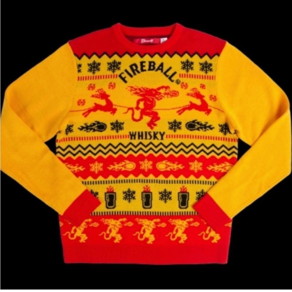 Fireball Whiskey Sweater  Sz XL New With Tags